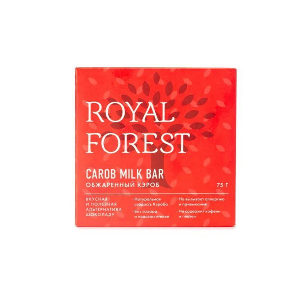 Шоколад обжаренного кэроба | 75 г | Royal Forest