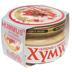 Хумус Острый с паприкой | 200 г | Полезные продукты