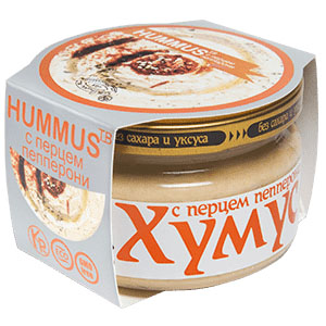 Хумус с перцем пепперони | 200 г | Полезные продукты