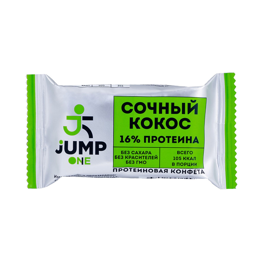 Конфета протеиновая Сочный кокос One | 30 г | Jump