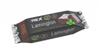 Пирожное протеиновое Ламингтон шоколадный | 50 г | Protein REX 